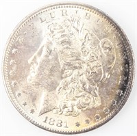 Coin 1881-S  Morgan Silver Dollar BU DMPLS