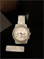 Authentic Michael Kors White Wristwatch