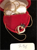 Heart Jewelry Necklace in Red Box