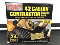 42 gallon contractor clean up bags new