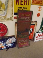 Vintage 1932 Coca-Cola Gas Today Sign-OLD