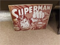 Superman Metal Sign-Rusty