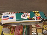 New Old Stock 100 Piece Poker Chips In Box