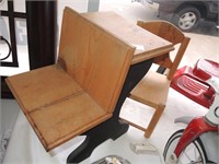 DOLL SCHOOL DESK AND CHAIR