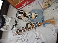 COLLECTION OF COW THEMED ITEMS