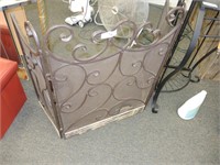 IRON FIREPLACE SCREEN