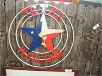 YELLOW ROSE OF TEXAS METAL SIGN