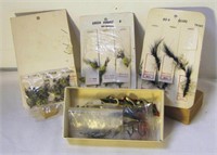 Assorted Fly Fishing Flies on Cards