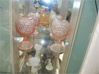 PAIR HOBNAIL VASES