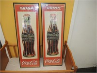 PAIR OF COCA COLA FRAMED SIGNS