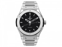 (New) Hublot Classic Fusion 45mm Titanium w. Black