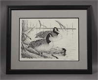 Geese Framed Print By Walt Topoll