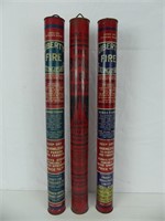 LOT: 3 METAL CASE 3 LBS. TUBE FIRE EXTINGUISHERS