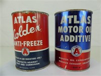 ATLAS MOTOR OIL & ANTI-FREEZE 1 U.S. QT. CANS