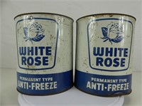 LOT: 2 WHITE ROSE PERMANENT TYPE ANTI-FREEZE CANS