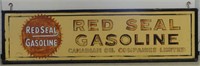 RED SEAL GASOLINE SST SIGN IN WOODEN FRAME