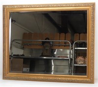 Antique Gold Framed Beveled Wall Mirror