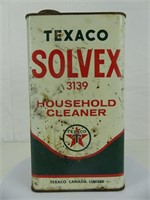 TEXACO SOLVEX IMP. GAL. HOUSEHOLD CLEANER CAN