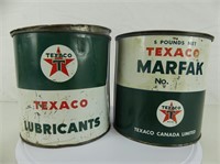 LOT: TEXACO MARFAK & TEXACO LUBRICANTS CANS
