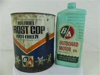 B/A ANTI-FREEZE & OUTBOARD MOTOR OIL CONTAINERS