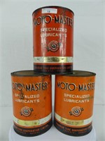 3 MOTO-MASTER SPECIALIZED LUBRICANTS 5 LBS. CANS