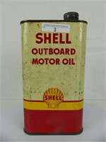 SHELL OUTBOARD MOTOR OIL 1 IMP. QT. CAN