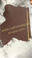 1 piece chocolate brown leather