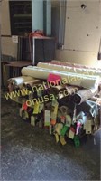 1 pallet of misc rolls of fabric 1-20 yards each