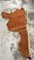 1 piece rust leather