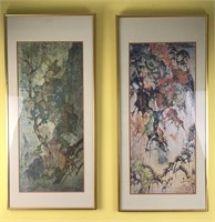 Pair of Abstract Japanese Prints