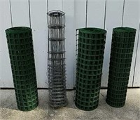 Metal Wire Mesh and Green Plastic Mesh