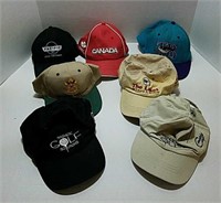 Lot of Seven Hats, Two Magnetic Golf Solutions