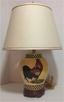 Awesome Ceramic Rooster Lamp