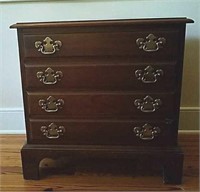 Unique Cherry Wood Four Drawer Night Stand