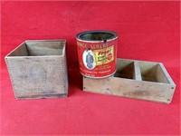 Antique Boxes & Tobacco Tin