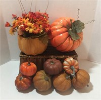 Pumpkins Galore & Basket