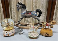 Horse snow globe and more