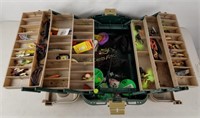 Large Plano Tackle Box With Some Fishing Items