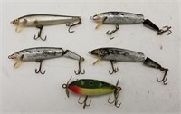 Lot Of 5 Fishing Lures Made In Japan