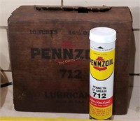 Vtg Advertising Pennzoil Box Of Grease Gun Tubes