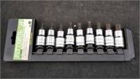 Pittsburgh 1/2" Drive 9pc Star Point Socket Set