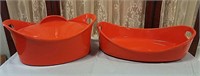 Rachel Ray Bubble & Brown casserole dishes (2)