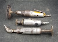 Lot Of 3 Pneumatic Rotary Tools Air