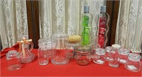 Glass storage jars & bottles