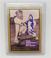 Autographed Football Card Frank Gatski