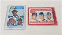 2 Vintage Baseball Cards Batting Leaders 1964 1968