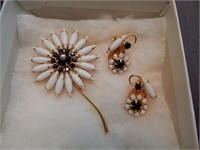Vintage Brooche and Earring Set