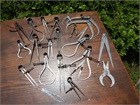 Large Group of Vintage Calipers