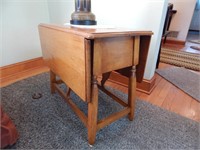 Small Antique Drop Leaf Side Table