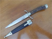 Antique C.W. Engels Foche Solingen Knife w/ Antler